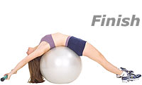 Image 2 - Abdominal Stretch on Sissel Exercise Ball with Sissel Body Toning Bar