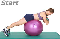 Thumb - Back Extensions with Sissel Exercise Ball and Sissel Body Toning Bar