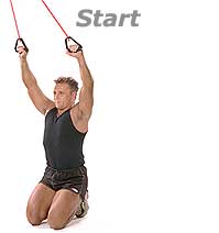 Thumb - Kneeling Lat Pull-Down with Sissel Fit Tube (secured with Door-Attachment)