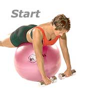 Prone Rowing with Sissel Exercise Ball
