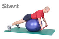Image 1 - Prone wide-rip Row with Sissel Exercise Ball and Sissel Body Toning Bar