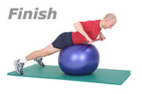Image 2 - Prone wide-rip Row with Sissel Exercise Ball and Sissel Body Toning Bar