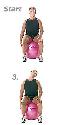 Seated Neck Stretch on Sissel Exercise Ball