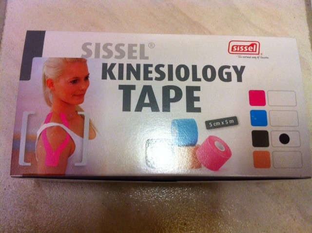 Image Sissel kinesiology tape , ske med 6 ruller - sort