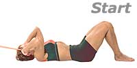 Abdominal Crunch with Fitband
