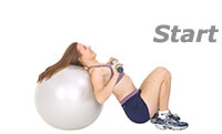 Image 1 - Abdominal Stretch on Sissel Exercise Ball with Sissel Body Toning Bar