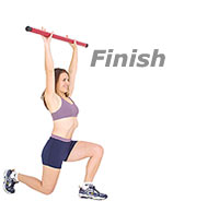 Image 2 - Backward Stepping Lunge Front Raise with Sissel Body Toning Bar