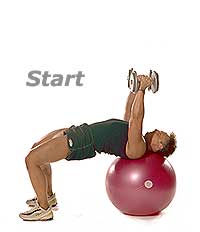 Thumb - Flat Dumbbell Flyes on Sissel Swiss Ball Pro