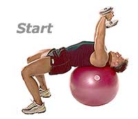 Image 1 - Dumbbell Pull-Overs on Sissel Swiss Ball Pro