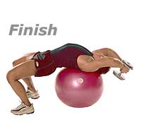 Image 2 - Dumbbell Pull-Overs on Sissel Swiss Ball Pro