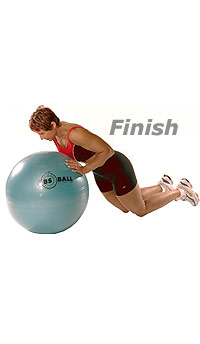Image 2 - Kneeling Push-Ups on Sissel Exercise Ball