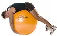 Thumb - Low Back Stretch over Sissel Exercise Ball