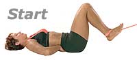 Image 1 - Reverse Abdominal Crunch with Fitband   