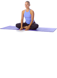 Thumb - Yoga: Crossed leg forward bend