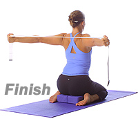 Image 2 - Yoga: Hero shoulder opener with blocks and straps