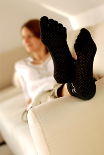 Image SISSEL® Pilates sokker, L / XL, himmelblå